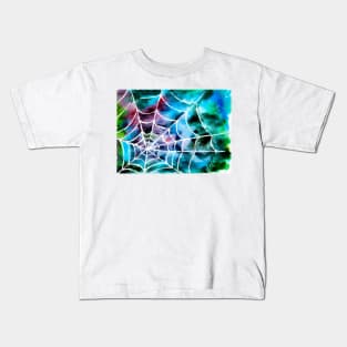 Rainbow spiders web Kids T-Shirt